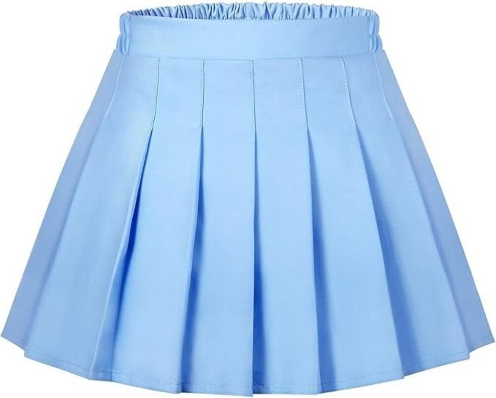 SANGTREE Girl's Blue SKORT, Pleated Tennis Skirt with Shorts 11-12 Youth NEW